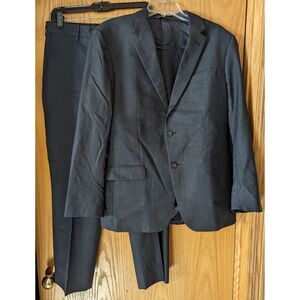 Brooks Brothers Reda 1818 Milano 2 piece dark navy wool suit size 42R/36W